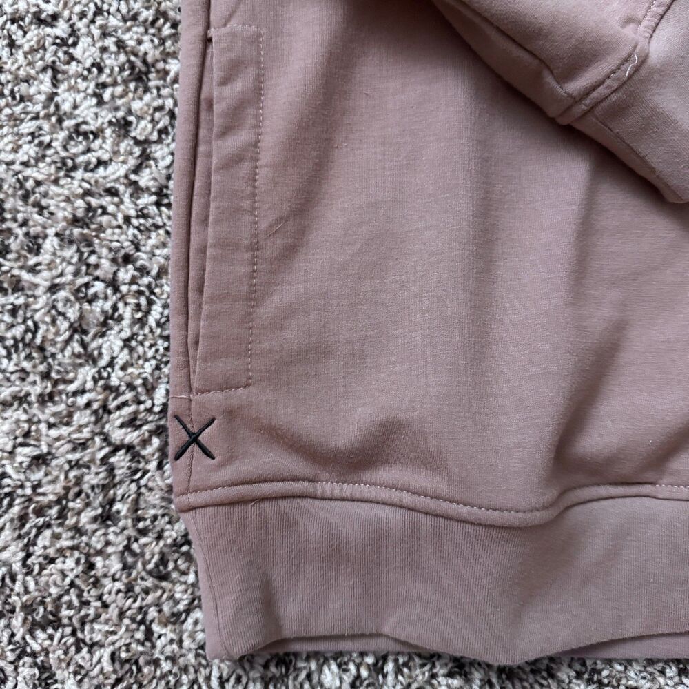 Cuts Clothing Hyperloop Hoodie Pullover Men M Mauve Pink Preppy Gym Workout - Picture 2 of 6